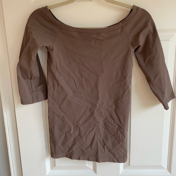 Bordeaux Seamless Brown Top - One Size - Picture 1 of 4